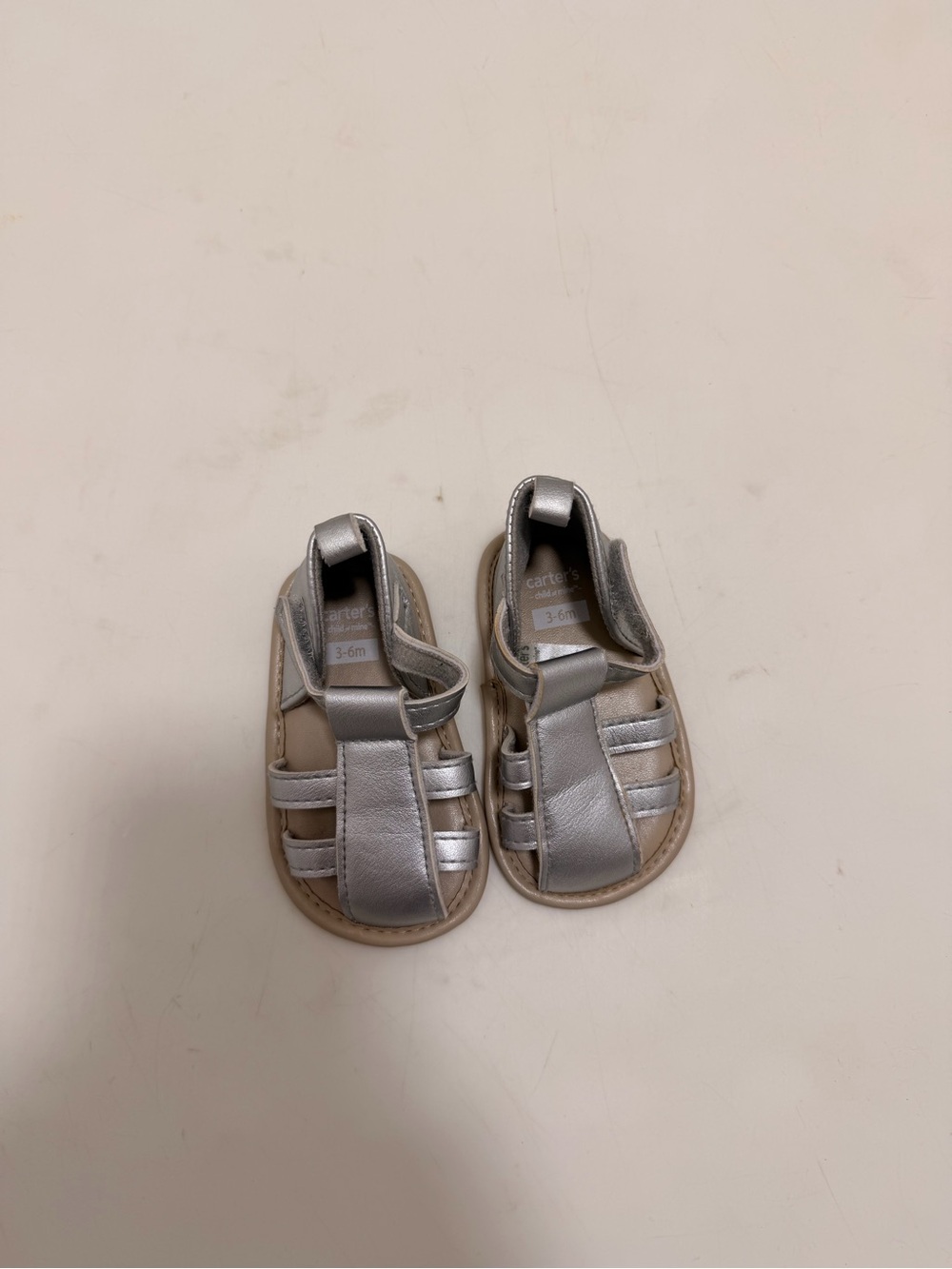 Carter's Silver Baby Walker Sandal